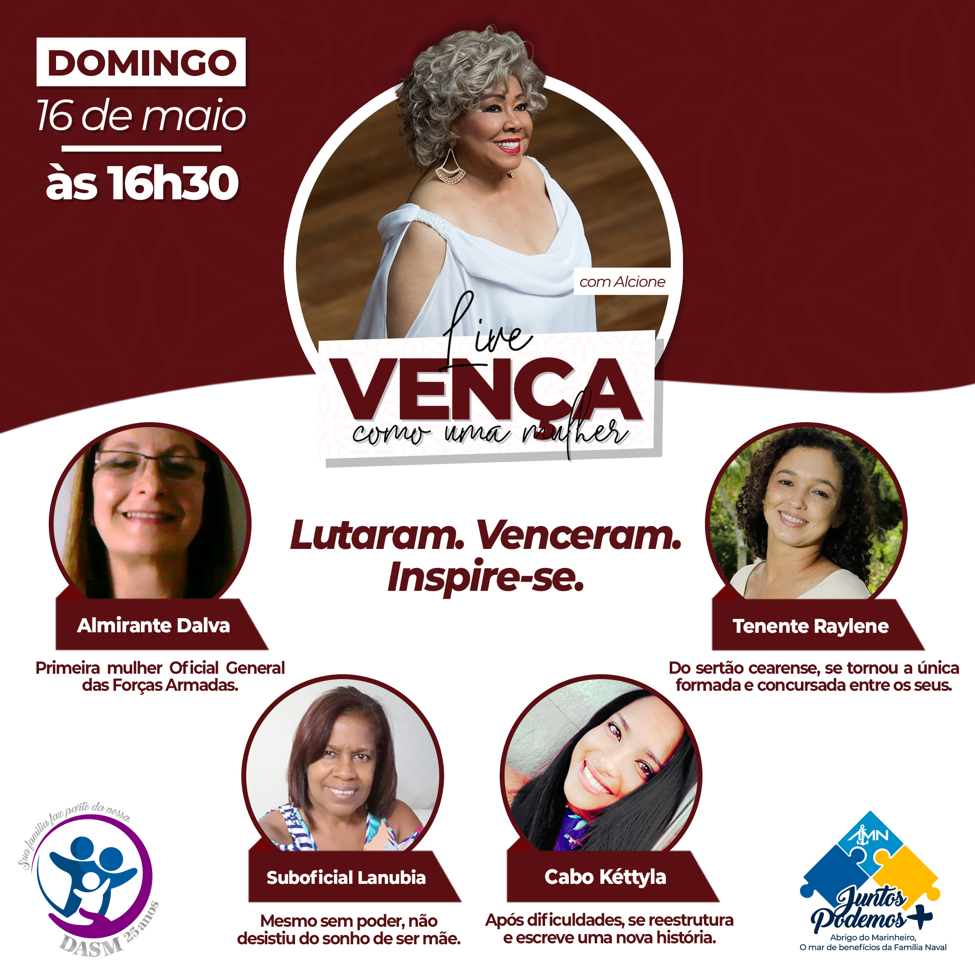 CONHEÇA AS PARTICIPANTES DA "LIVE VENÇA COMO UMA MULHER"