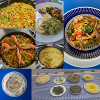 Alguns dos pratos feitos pelas alunas